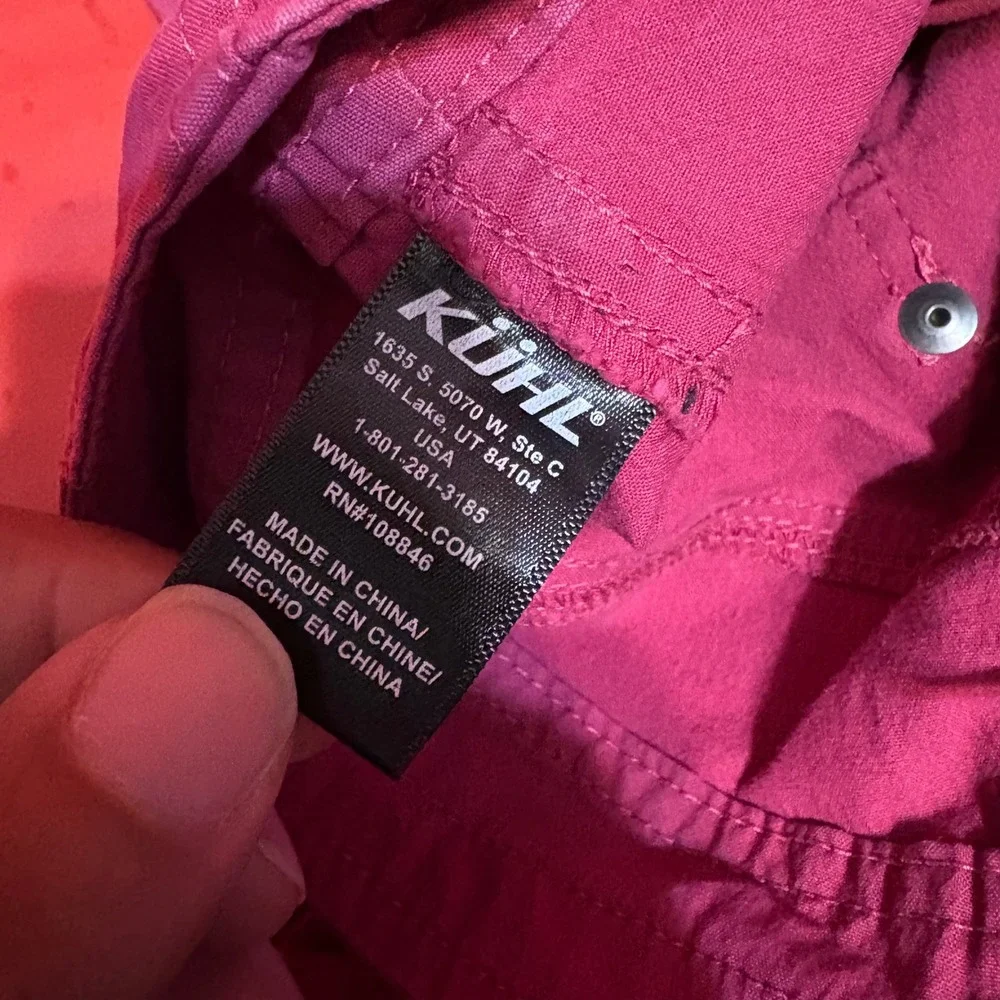 KUHL Pink Twill Casual Shorts Women Size 8 Cargo Pockets Outdoor‎ - Picture 10 of 11